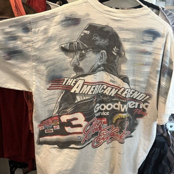 WOW Vintage Chase Authentics Shirt Men XL Dale Earnhardt All Over Print NASCAR - Picture 1 of 5